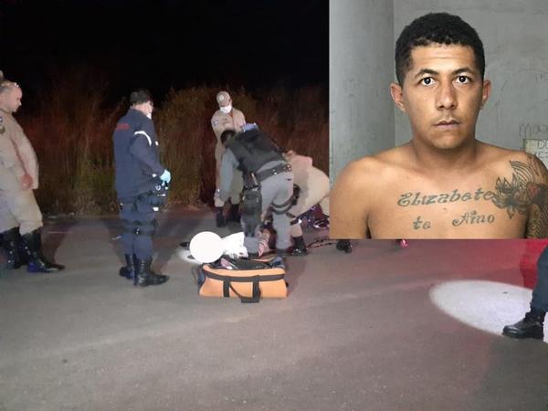 Carabina, com mais de 30 passagens pela polícia, é morto a tiros